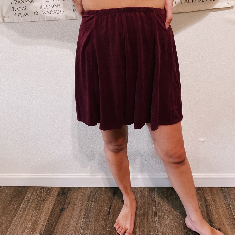 Brandy melville suede skirt